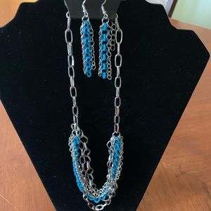 Necklace with matching earrings